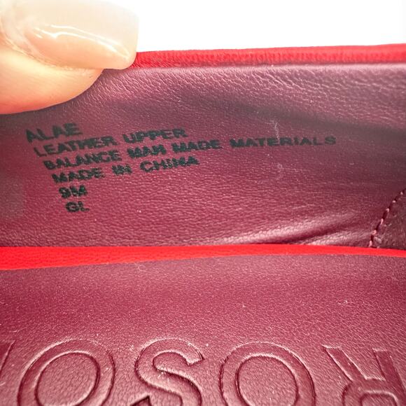 AEROSOLES Red Block Heel Pumps - Picture 3 of 8